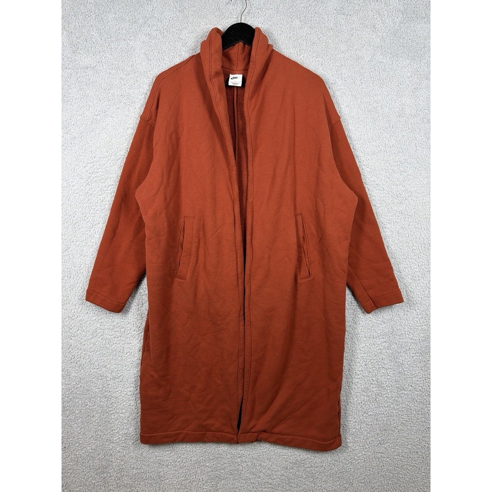 Nike Modern Fleece Women Oversized French Terry‎ Duster Orange FB8749-832 Size L